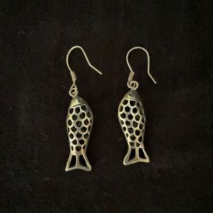 Silver Fish Earrings